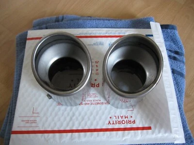 Set of 2 GENUINE Factory OEM 2019 - 2021 Acura RDX Chrome Exhaust tips Finisher - Imagem 1 de 4