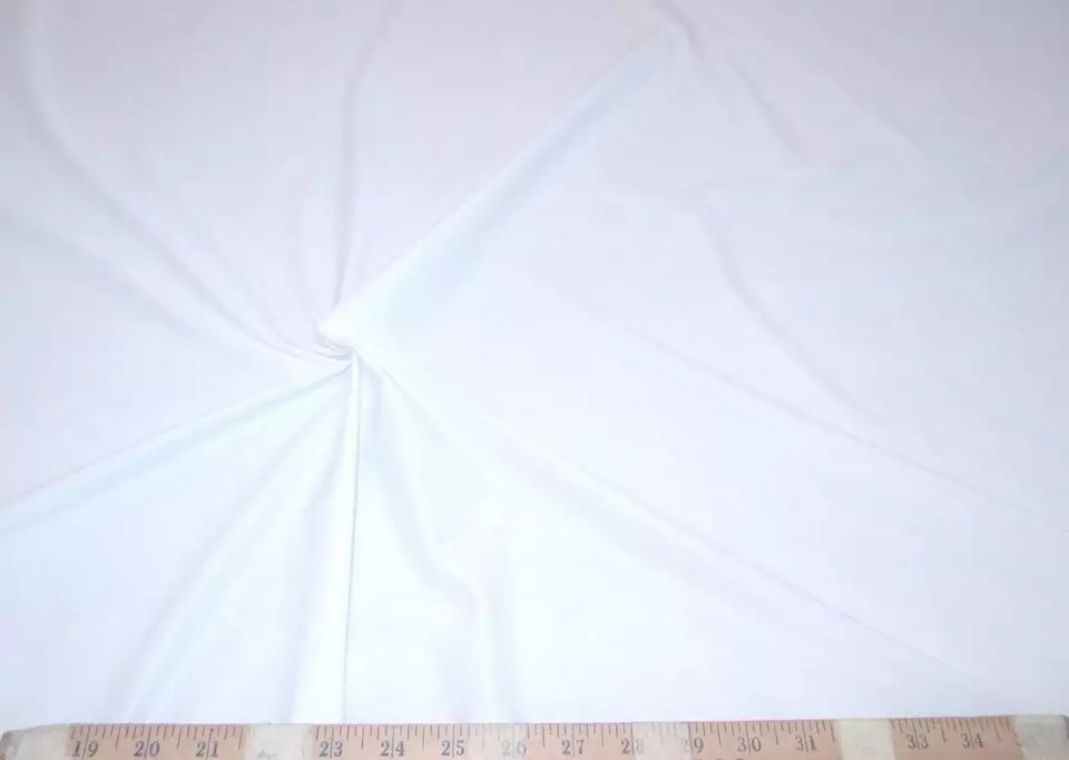PAYLESS FABRIC Fabric Nylon Spandex 4 way stretch Solid White NLY04