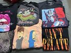 Lot de 12 T-shirts Pop Culture T-Shirt Beavis Disney Transformers Friends Mighty Mouse