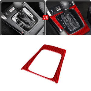Adhesivo interior de fibra de carbono con moldura de panel de caja de cambios roja para Subaru Forester 2013-18 - Imagen 1 de 19