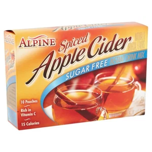 Alpine Sugar Free Spiced Apple Cider Instant Drink Mix 10 pouches - Picture 1 of 2