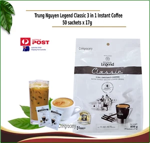 Vietnamese Trung Nguyen Legend Classic Instant Coffee 3 in 1 (50 sachets x 17g) - Picture 1 of 1