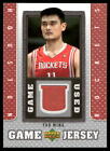 2007-08 Upper Deck Yao Ming GAME USED PATCH