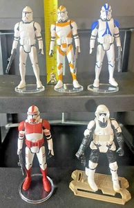 STAR WARS 3,75" TROOP BUILDER LOT COMPLETE SHOCK/CLONE TROOPER, BIKER SCOUT ROTS - Bild 1 von 5