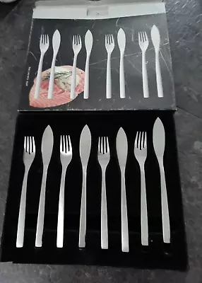 22773/ Auerhahn Besteck Vitto matt Fisch-Set  4 Personen 8-teilig  -neuwertig- - Bild 1 von 4