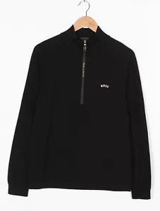 HUGO BOSS AJBXNG Zave Half Zip Wool Blend Jumper Sweater Men Size M VR2764 - Picture 1 of 11