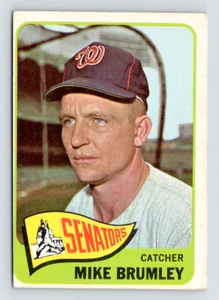 Tarjeta Topps 1965, #523 Mike Brumley, senadores de Washington - Imagen 1 de 3