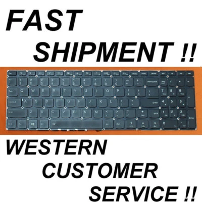 NEW GENUINE US BACKLIT English keyboard for Lenovo IDEAPAD 510-15ikb & 510-15isk - Image 1 of 2