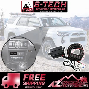 S-Tech 4 Switch System with Relay Center - Red Kit fits 2014-2018 Toyota 4Runner - Bild 1 von 7