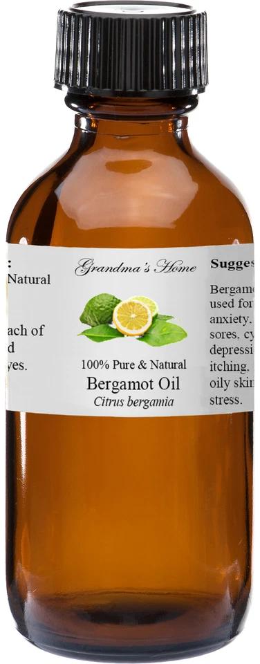 GRANDMA'S HOME Bergamot Essential Oil 2 oz - 100% Pure and Natural - Free Shipping - US Seller