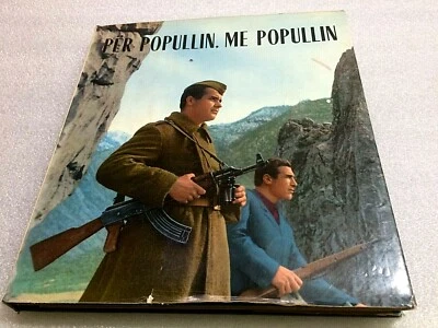 OLD ALBANIAN ALBUM BOOK-PER POPULLIN ME POPULLIN-ENVER HOXHA-COMMUNISM-1973-RARE - Image 1 of 4
