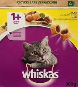 WHISKAS Karton Trocken 1+ mit Huhn 800g Packung - Bild 1 von 5
