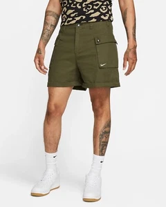 Nike Life Woven P44 Cargo Shorts Army Green FJ7137-325 Men's Size 34 - Picture 1 of 7