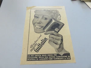 Pubblicità su pagina originale anni 30/40 Advertising vintage GUTTALIN - Imagen 1 de 3