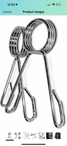 2 Inch Barbell Clamps Olympic Barbell Spring Clip Collar Clips - Picture 1 of 1