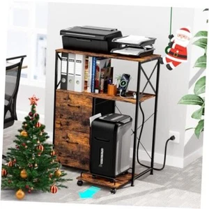 Large Printer Stand with File Cabinets for Home Office Organization, 3d - Picture 1 of 7