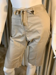 Jaclyn Smith Desert Khaki Beige Casual Weekend Walk Shorts Women’s 12 - Picture 1 of 12