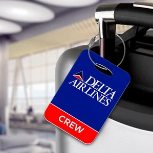 Delta Airlines Retro CREW Kofferanhänger - Luftfahrt, Reisen, Kabinenpersonal - Bild 1 von 1