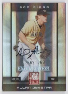 2008 Donruss Elite Extra Edition Auto Rookie #120 Allan Dykstra 0766/1069 Padres