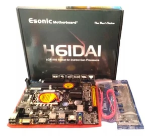 NEW Intel H61 Chipset LGA 1155 Motherboard DDR3 M.2 Support I3 I5 I7 CPU USB 3.0 - Picture 1 of 6