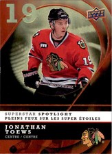 2008-09 Mcdonald's Upper Deck Superstar Spotlight Jonathan Toews #IS3