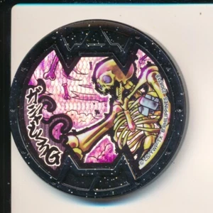 Yo-Kai Goldy Bones HOLO Glitter BLACK Medal Busters 2nd Act Yokai Bandai Japan - Picture 1 of 1