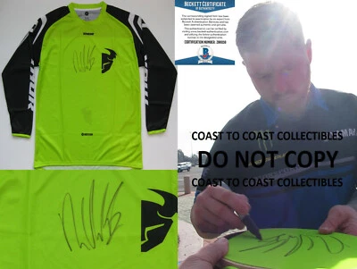 Camiseta Ryan Villopoto Supercross Motocross Autografiada Thor Prueba Exacta Beckett Foto 1 de 4