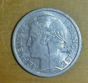 1945 FRANCE - Morlon - 1 Franc Coin - WWII, Aluminium Pre Fourth Republic, C.153 - Picture 1 of 4