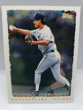 1995 Topps Cyberstats Cleveland Indians Baseball Card #16 Denny Martinez