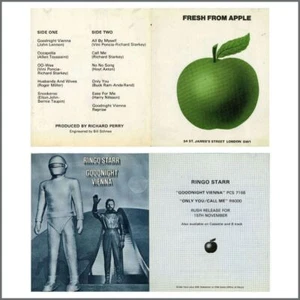 Ringo Starr Fresh From Apple Goodnight Vienna 1974 Promo Leaflet (UK) - Picture 1 of 1