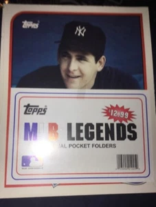 1989 Topps MLB Legends 6 Dual Pocket Folders - Rare Vintage Sealed New - Picture 1 of 4
