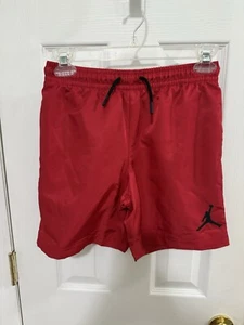 JORDON Jumpman Youth Shorts B466-R78 Drawstring Red Sz S 8-10yrs Lined - Picture 1 of 4