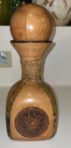 vintage leather bound Italian decanter  - Picture 1 of 8