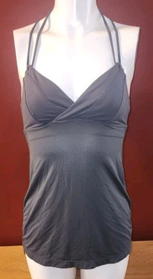 Traje de baño Lululemon para mujer talla 4 Tankini gris camiseta sin mangas de natación atlética Foto 1 de 4