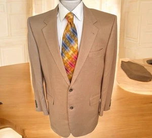 Chaqueta Traje Jos A Bank Signature Talla 44L Seda Camello Camello Tostado Lúpulo Abrigo Deportivo - Imagen 1 de 11