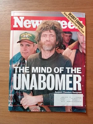 Unabomber Time Magazine April 15, 1996  Ted Kaczynski Gacy True Crime, Pre-Owned - Image 1 of 4