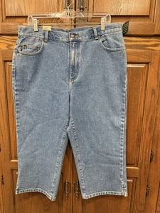 Lauren Ralph Lauren Denim Jean Capris 14 NWT Pants New - Picture 1 of 5