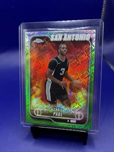 Baloncesto cromado Topps 2025 Chris Paul verde Topps logotipo No.162 Spurs - Imagen 1 de 1