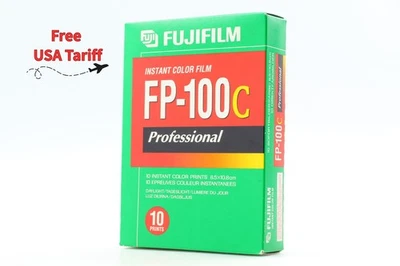 [Unused in Box] Fujifilm FP-100C Instant Color Film Expired.10/2004 From JAPAN - Image 1 of 4