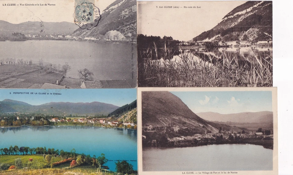 Lot de 4 cartes postales anciennes postcards LA CLUSE AIN - Imagen 1 de 1