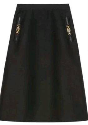Gucci Falda Línea A con Acentos Hebilla Horsebit Foto 1 de 3