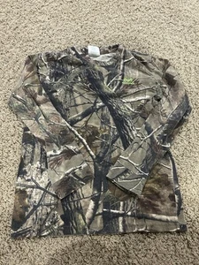Youth Size XL Realtree Camouflage Long Sleeve Crew Neck T-Shirt - Picture 1 of 3