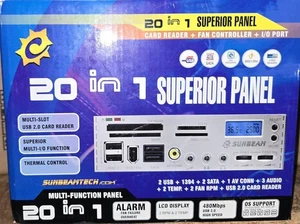 Sunbeam 20en 1 5 1/4" Noir Ventilateur Contrôleur avec USB, Lecteur Carte et Autres Ports - Photo 1/1