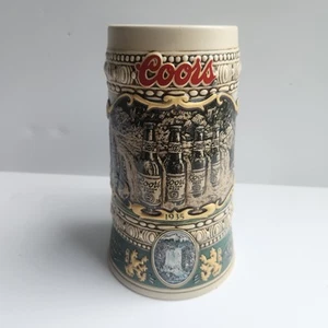 VTG Coors Beer Stein / 1990 Edition / 1935 Print Advertisement / Ceramarte - Picture 1 of 12