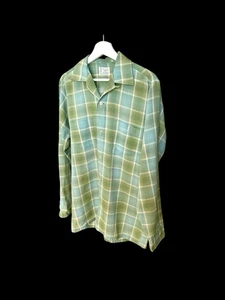 True Vintage 60s Towncraft J.C. Penney’s Button Up Men’s Medium Penn Prest *flaw - Picture 1 of 11