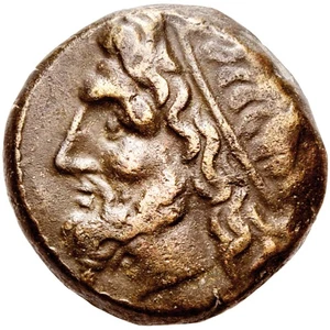 Münze Poseidon Bronze alt 274-216 v. Chr. - Bild 1 von 2