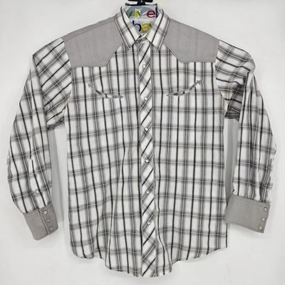 Vintage Roper Shirt Mens Large Western Aztec Pearl Snap Gray Southwest Cowboy - Image 1 of 4