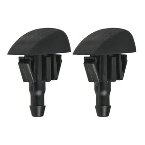 2X For Mazda 2007-2012 CX-7 2007-2013 CX-9 Windshield Washer Spray Nossle Black - Picture 1 of 5