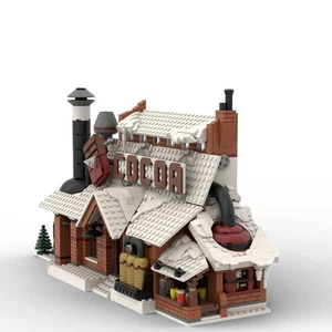 MOC-162963 Winter Village-Chocolate Factory Snowy Christmas Street 1932 Pieces  - Picture 1 of 7