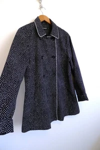 MARIMEKKO Polka Dot Cotton Double Breasted Trench Coat Jacket YOOX M $325 - Picture 1 of 9